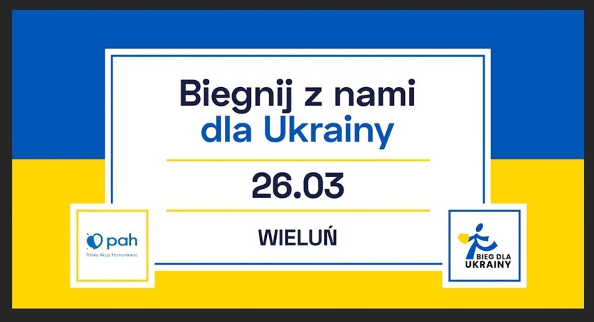 W sobotę w wielu miastach Polski, także w Wieluniu odbędzie się bieg dla Ukrainy