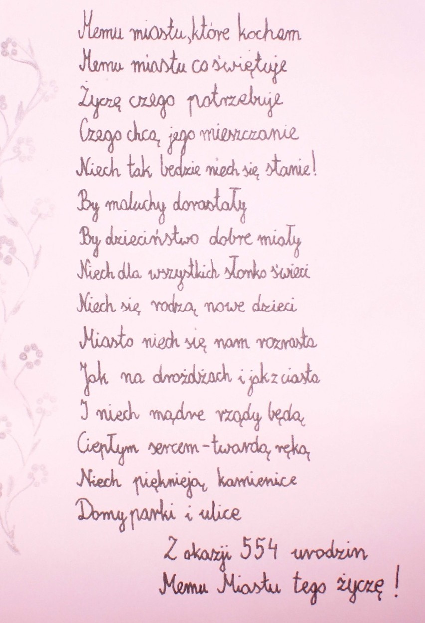 Wiersz napisany przez Dominikę Matuszewską - uczennicę SP nr...