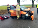 Wypadek na trasie Sławsko-Radosław. Jedna osoba ranna
