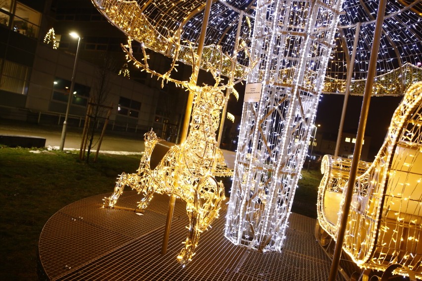 Bielany rozświetlone świąteczną iluminacją. Tak warszawska dzielnica wygląda po zmroku. "Pięknie i bajkowo!" 