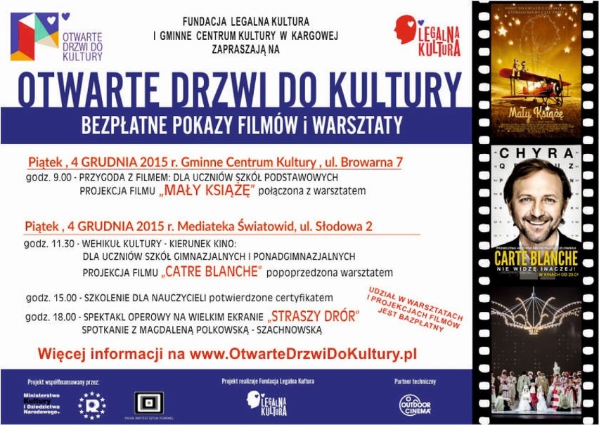 Otwarte Drzwi do Kultury zawitają do Kargowej