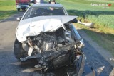 Wypadek w Wierzbicy. Zderzyły się dwa samochody FOTO