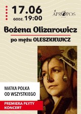 Bożena Olizarowicz (po mężu Oleszkiewicz) wystąpi w niedzielę w Klubie Apropo's w Wałbrzychu