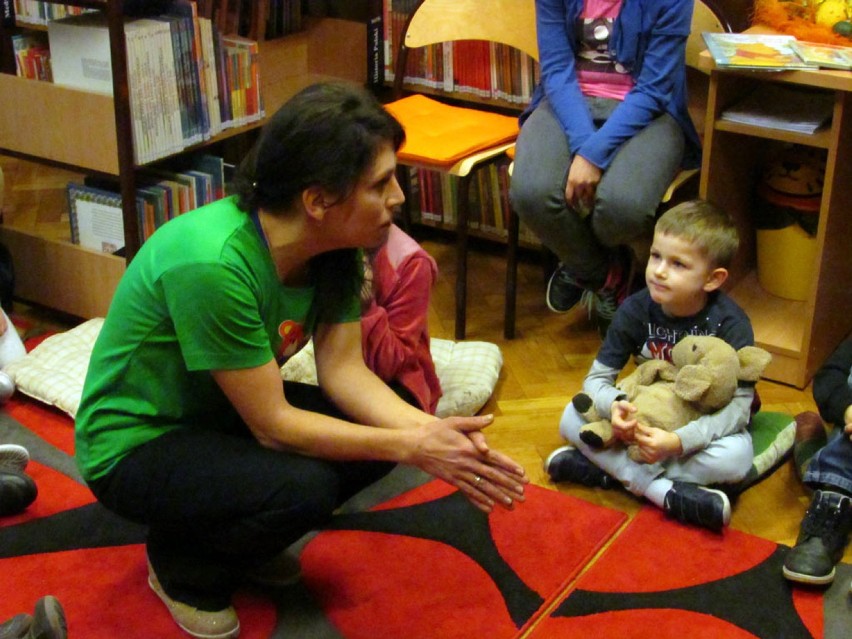 Dzień pluszowego misia we wrzesińskiej bibliotece.