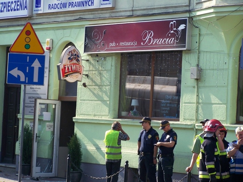 Andrychów. Wybuch w cysternie w centrum miasta [ZDJĘCIA]