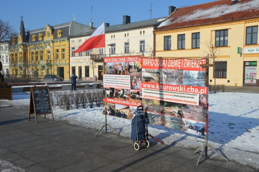 Rolnik z Iwokowa protestował na pl.Kościuszki