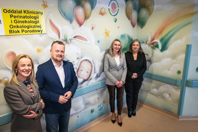 W Szpitalu Miejskim w Sosnowcu na porodówce powstał nowy mural!