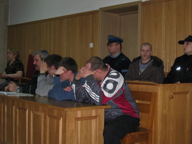 Na ogłoszeniu wyroku stawiło się czterech oskarżonych