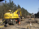 Zaawansowany remont torów na linii kolejowej Krotoszyn-Oleśnica [FOTORELACJA]