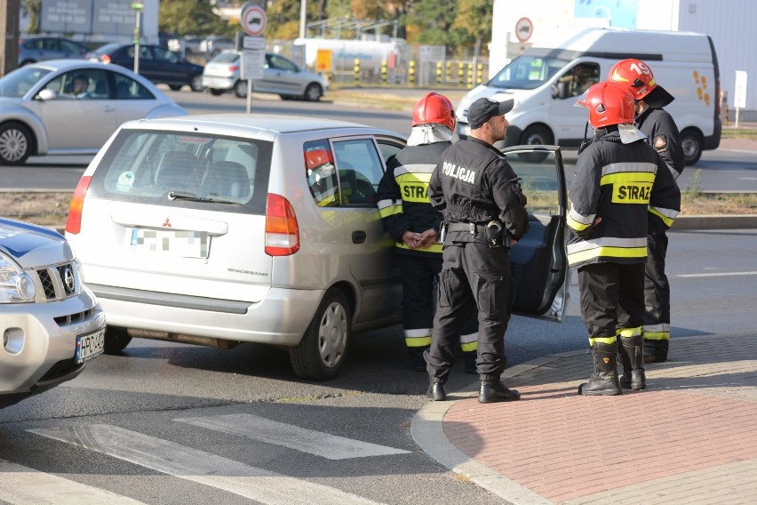 Potrącenie rowerzysty na ul. Hallera w Grudziądzu [zdjęcia]