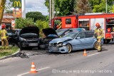 Wypadek na ul. Sikorskiego w Kostrzynie nad Odrą. Zderzyły się trzy samochody