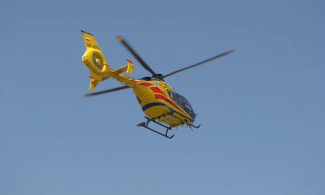 Helikoptery lotniczego pogotowia ratunkowego stacjonują w Zielonej Górze