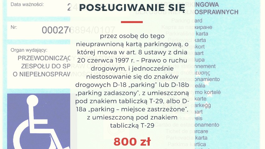 Za posługiwanie się przez osobę do tego nieuprawnioną karą...