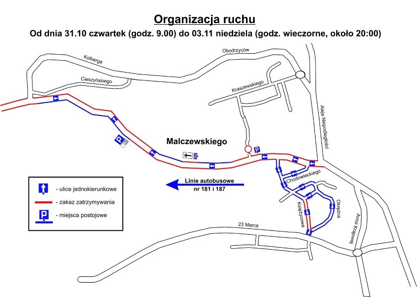Zmiana organizacji ruchu przy sopockim cmentarzu [mapka]
