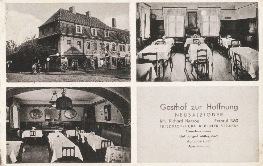 Tak wyglądały restauracje za Niemca. Tu jadali i bawili się mieszkańcy Neusalz