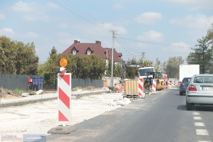 Utrudnienia na drodze w Łochocinie. Koniec remontu w lipcu 