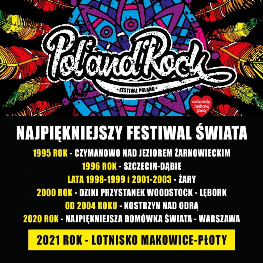 Pol'and'Rock 2021 zmienia lokalizację! Odbędzie się na...