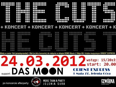 Koncert The Cuts

Serdecznie zapraszamy na koncert zespołu...