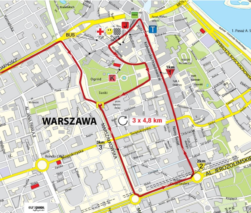 Tour de Pologne 2014. Etap Toruń - Warszawa. Zobacz mapy...