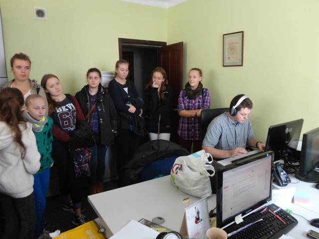 Młodzi dziennikarze z Gimnazjum nr 2 w Lęborku w Radio Kaszebe