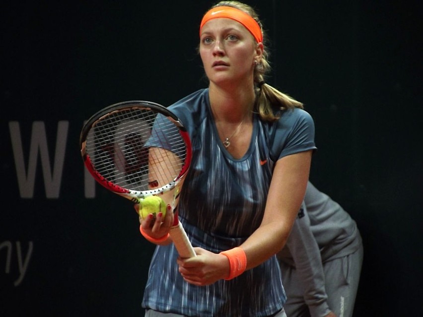 Na zdjęciu, faworyzowana Petra Kvitova ("turniejowa...