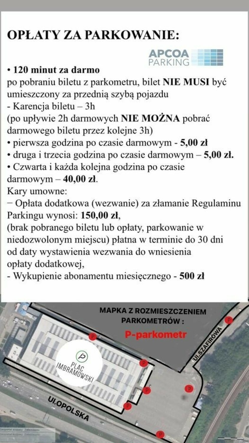 Kraków. Parking na placu Imbramowskim będzie płatny od 8 lutego. Cennik i zasady parkowania