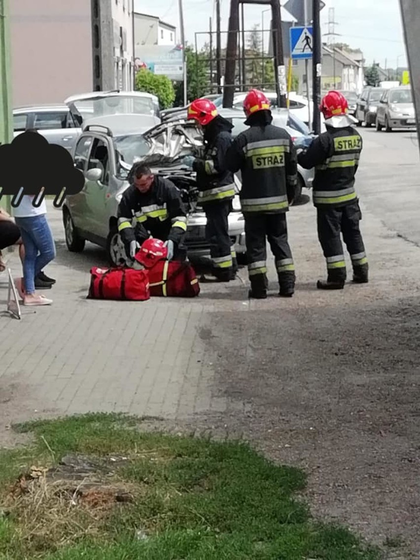 Na ulicy Raciborskiej matiz zderzył się z ciężarówką