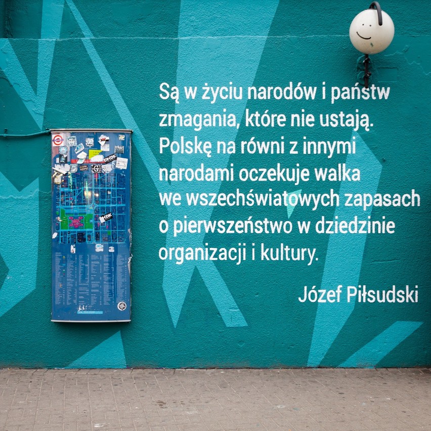 Mural na patelni. Co powiedziałby Józef Piłsudski?
