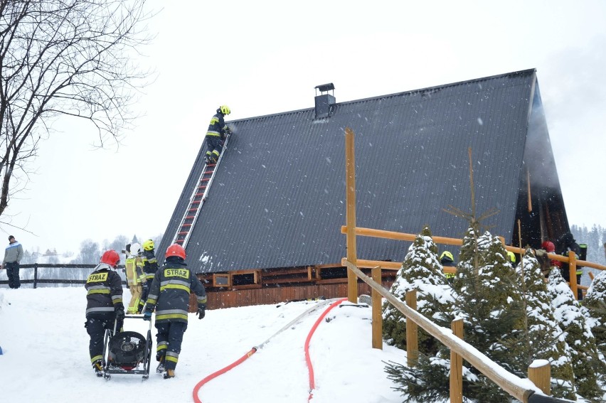 Zakopane. Pożar drewnianego szałasu na Wojdyłach [ZDJĘCIA]