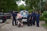 Radomscy policjanci z wizytą u Krzysia Czupryna. Spełnili urodzinowe życzenie chłopca