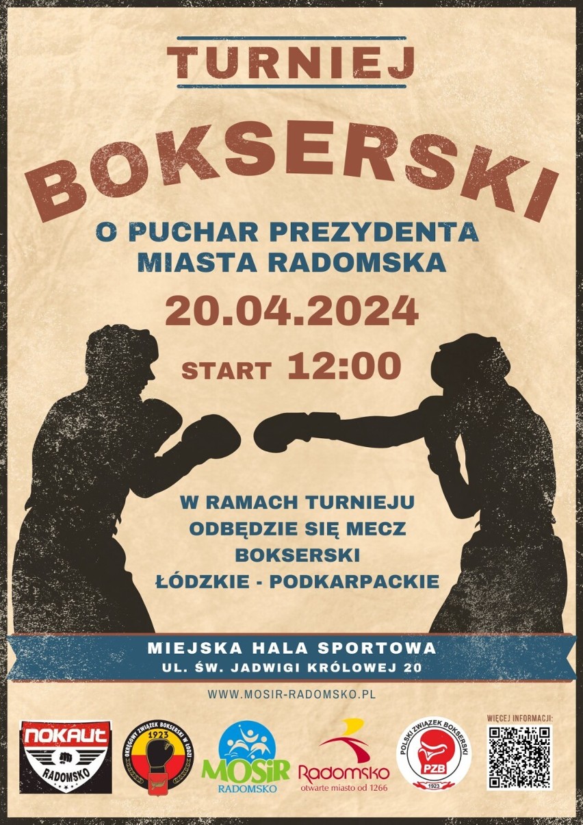 MOSiR w Radomsku zaprasza na turniej bokserski o puchar prezydenta miasta