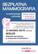 12 grudnia darmowa mammografia w Wieluniu  
