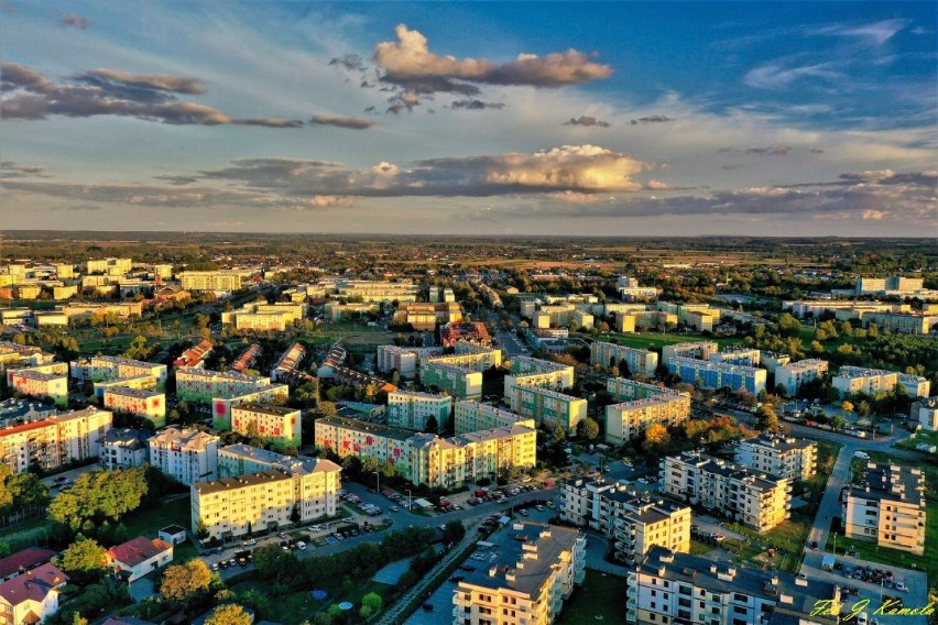 Sieradz z lotu ptaka w obiektywie Jana Kamoli. Pierwszy raz...