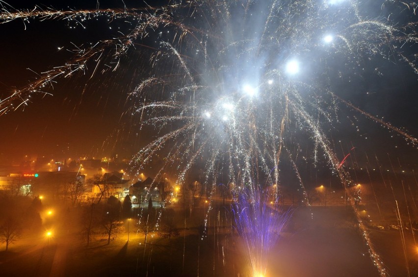 Sylwester w Jastrzębiu: Było sporo fajerwerków ZDJĘCIA