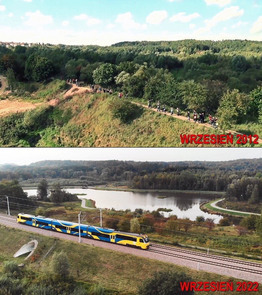 Pomorska Kolej Metropolitalna przed budową. Jak wyglądała trasa 10 lat temu? Wrzesień 2012 i 2022. ZDJĘCIA