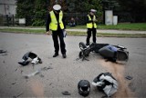 Tczew. Policja pracowała na miejscu wypadku - kierowca kii nie ustąpił pierwszeństwa przejazdu