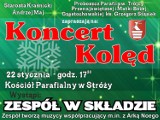 Koncert kolęd w Kraśniku i Stróży. Zagra "Zespół w składzie"