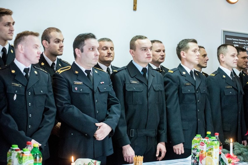 Wigilijne spotkanie strażaków z PSP w Rawie Mazowieckiej [ZDJĘCIA]