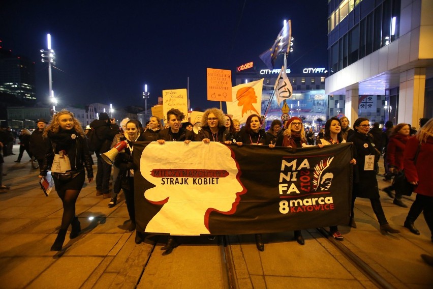 Manifa Śląska 2017 i Międzynarodowy Strajk Kobiet w Katowicach ZDJĘCIA