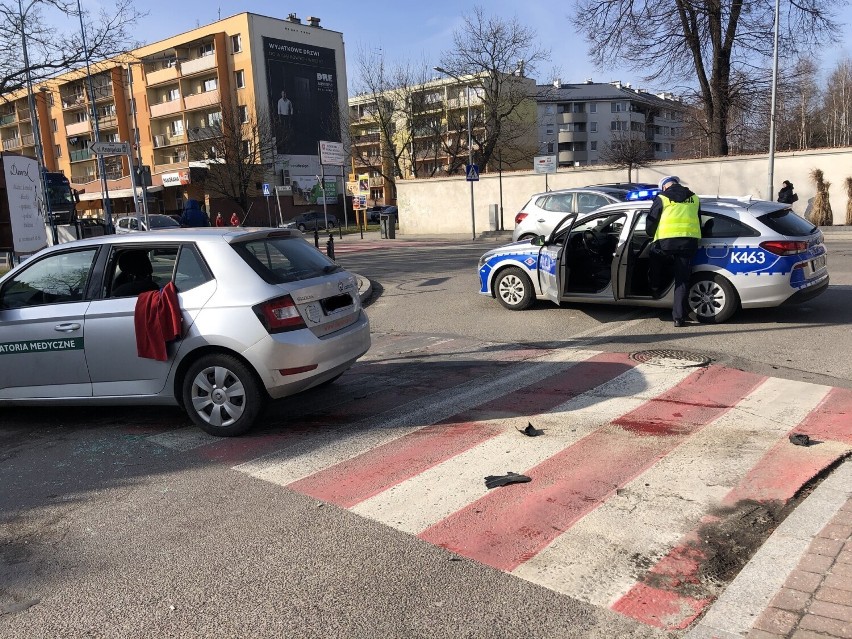 Wypadek na ul. Jana Pawła II w Jarosławiu