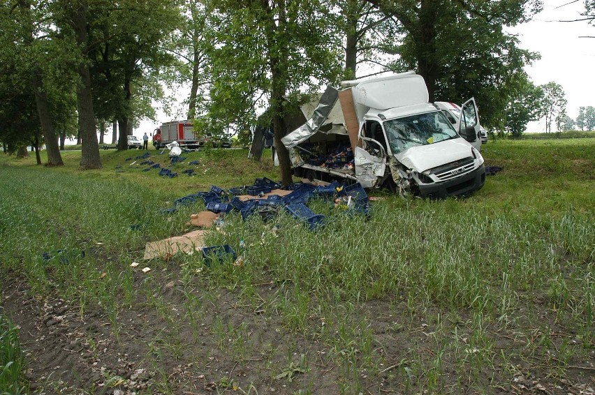 Wypadek na drodze nr 55 ZDJĘCIA