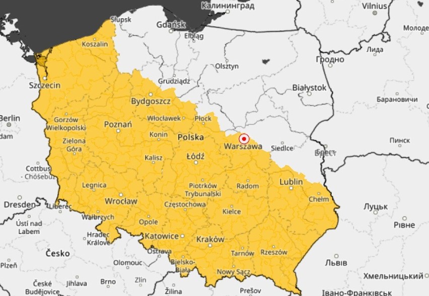 W całym regionie występują silne wiatry. IMGW wystosowało ostrzeżenie pierwszego stopnia