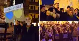 Pikieta w Bielsko-Biała. Mieszkańcy solidaryzuje się z Ukrainą - ZDJĘCIA. Bielszczanie spotkali się na placu Bolesława Chrobrego