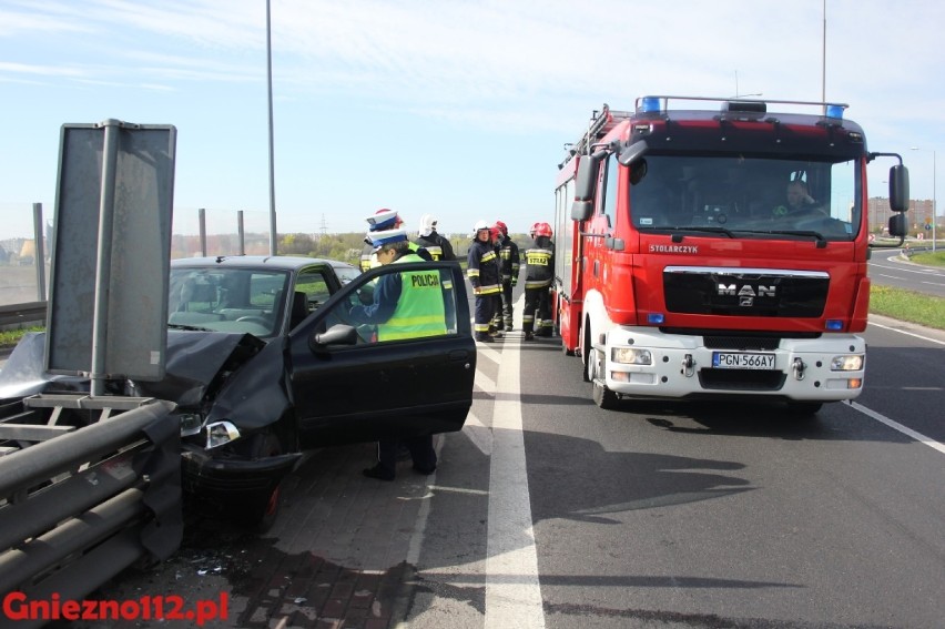 Wypadek na Trasie Zjazdu Gnieźnieńskiego [FOTO]