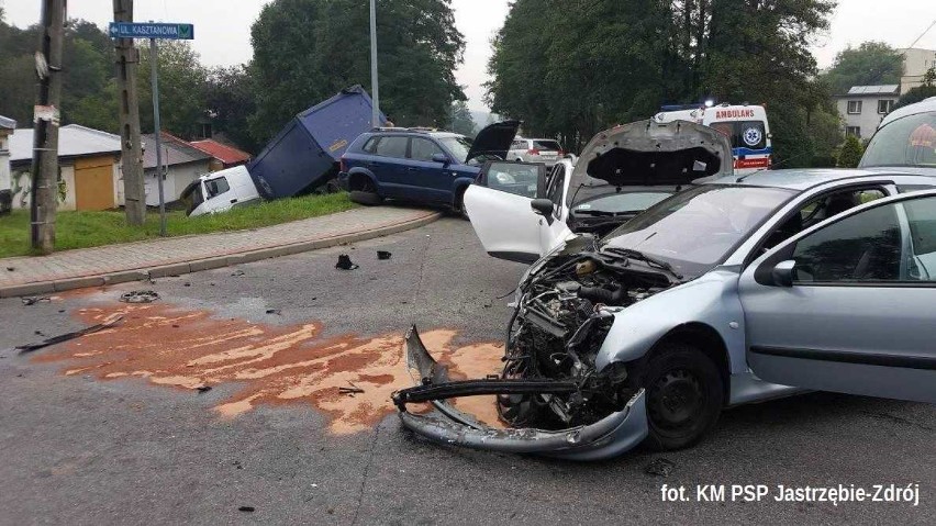 Wypadek w Jastrzębiu: kraksa na skrzyżowaniu