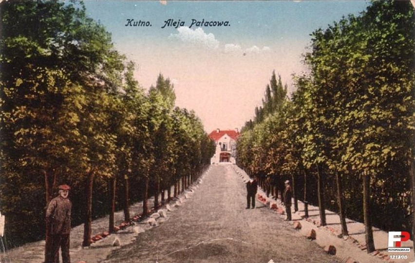 1915 rok,  Aleja Pałacowa w Kutnie.