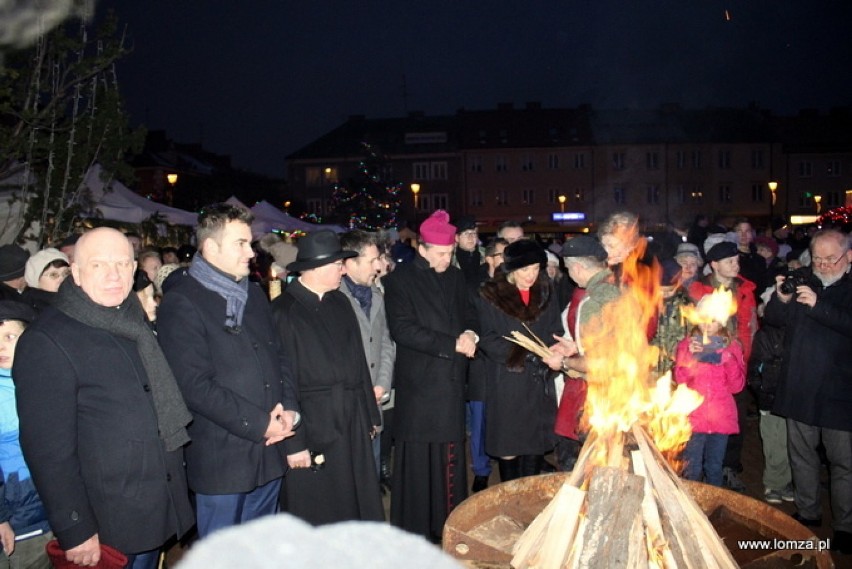 Wigilia Miejska 2017 w Łomży. Mieszkańcy i przedstawiciele...