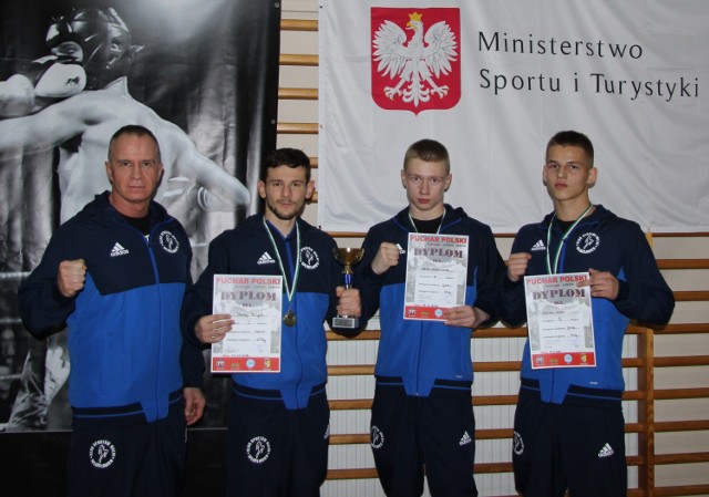 Na zdjęciu od lewej: Jacek Stelmach, Maciej Tercjak, Natan Krępczyński i Mateusz Rożek.