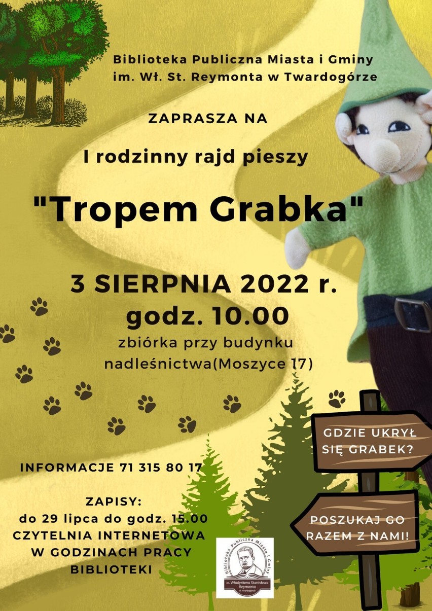 Pójdą "Tropem Grabka". Trwają zapisy na I Rodzinny Rajd Pieszy