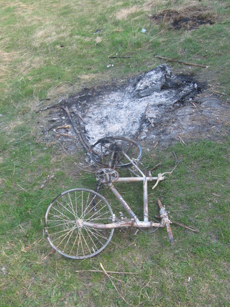 Tyszowce: Ukradł rower i spalił na ognisku